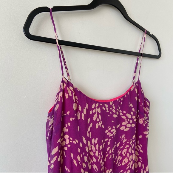 BCBG MAXAZRIA 100% Silk Vintage Ruffle Hem Dress - Picture 4 of 8